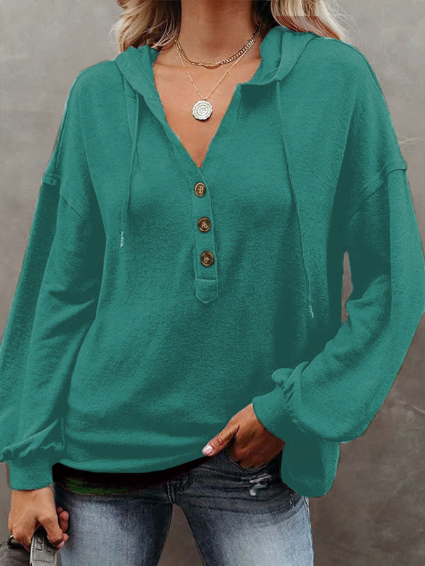Cardigan à capuche pour femme, sweat-shirt décontracté, ample, couleur unie 