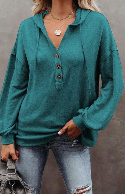 Cardigan à capuche pour femme, sweat-shirt décontracté, ample, couleur unie 