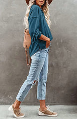 Cardigan à capuche pour femme, sweat-shirt décontracté, ample, couleur unie 