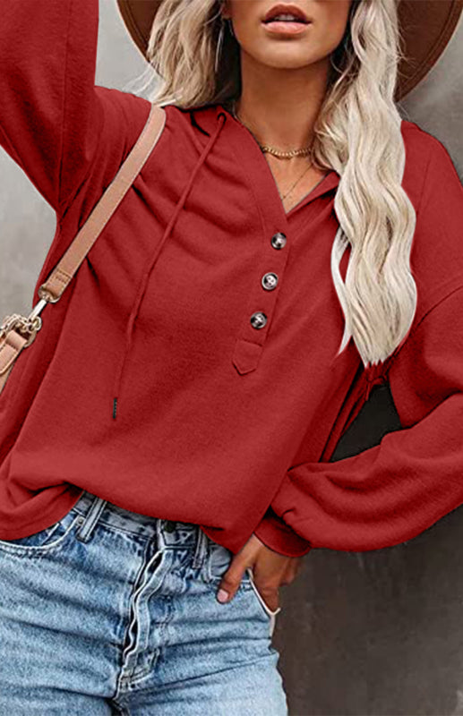 Cardigan à capuche pour femme, sweat-shirt décontracté, ample, couleur unie 