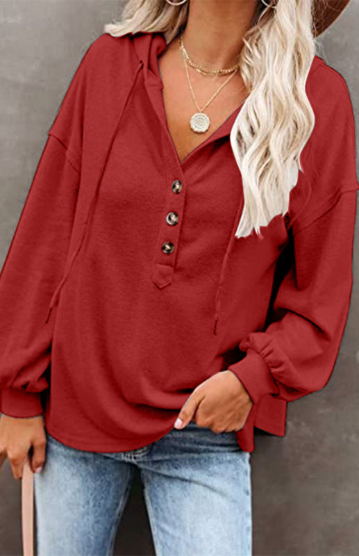 Cardigan à capuche pour femme, sweat-shirt décontracté, ample, couleur unie 