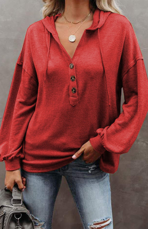 Cardigan à capuche pour femme, sweat-shirt décontracté, ample, couleur unie 