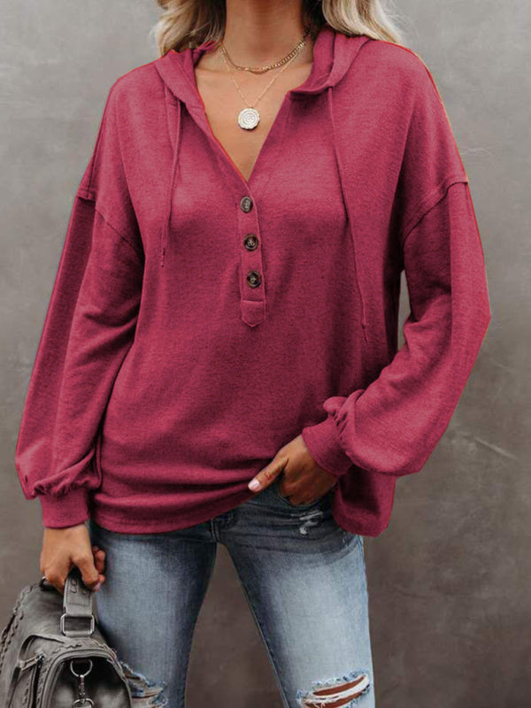 Cardigan à capuche pour femme, sweat-shirt décontracté, ample, couleur unie 