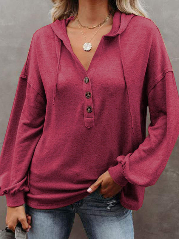 Cardigan à capuche pour femme, sweat-shirt décontracté, ample, couleur unie 
