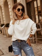 Lässiges, einfarbiges Button-Down-T-Shirt für Damen 
