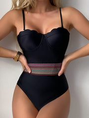 Black Shell Shape One Piece swimwear