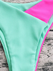 Bikini Two-piece Swimsuit Hit color swimsuit