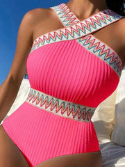 Sleeveless Slimming Conservative One-piece Bikini