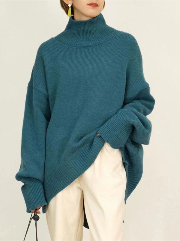 Lockerer Rollkragenpullover für Damen 