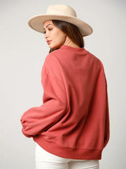 Weihnachts-Sweatshirt mit Pailletten und Stickereien für Damen 