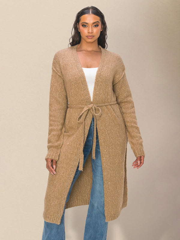 Lässiger, langer Strickpullover für DamenRP0023526 