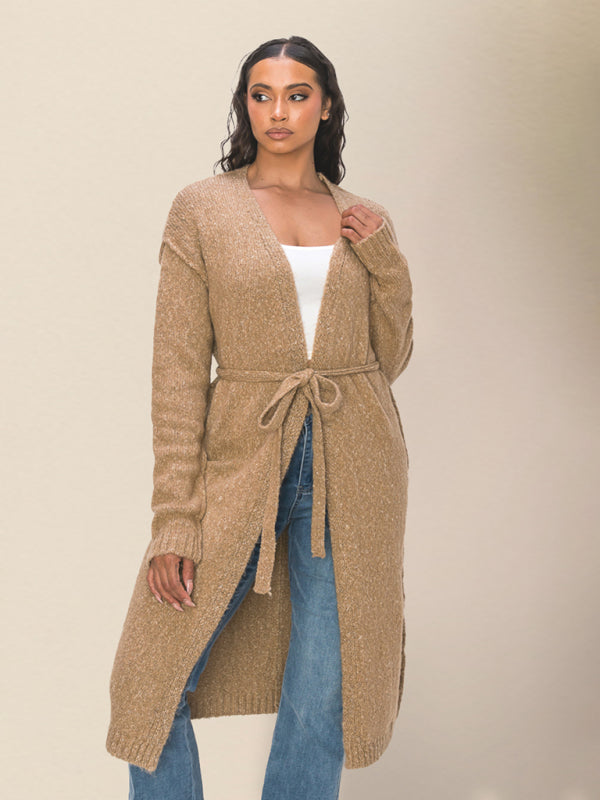 Lässiger, langer Strickpullover für DamenRP0023526 