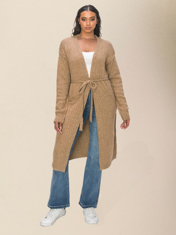 Lässiger, langer Strickpullover für DamenRP0023526 