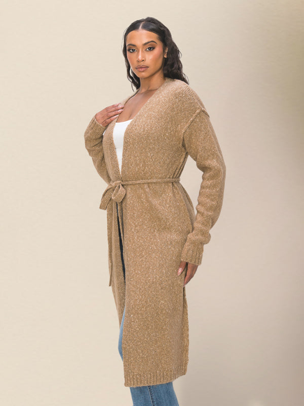 Lässiger, langer Strickpullover für DamenRP0023526 