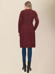 Lässiger, langer Strickpullover für DamenRP0023526 