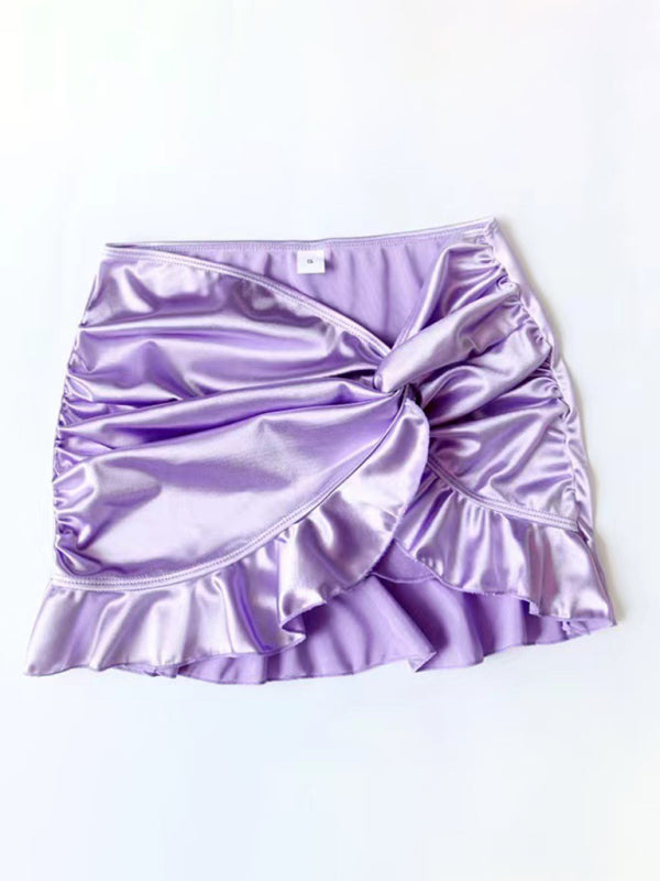 sweetheart hottie high-gloss fabric push-up spa skirt bikini