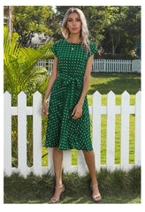 Belted Tee Dress With Pockets