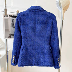 Blazer  Slim Fit Small Jacket Woolen Fringe Wear Top