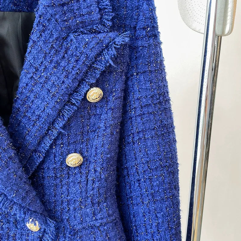 Blazer  Slim Fit Small Jacket Woolen Fringe Wear Top