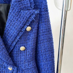 Blazer  Slim Fit Small Jacket Woolen Fringe Wear Top