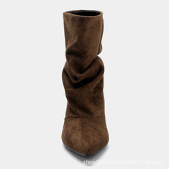 Vintage Ruched Slouchy Boots