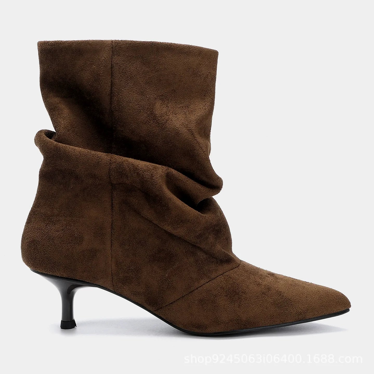 Vintage Ruched Slouchy Boots